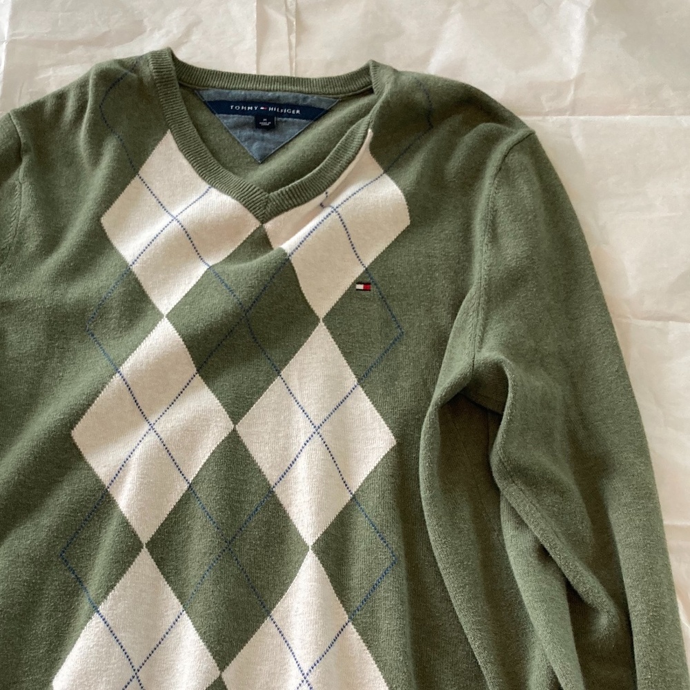 Olive Green Tommy Hilfiger Casual Sweater